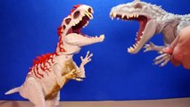 Jurassic World INDOMINUS REX Toy Dinosaurs Hybrid Rampage & Armor I-REX Dinosaur Toys Review-D