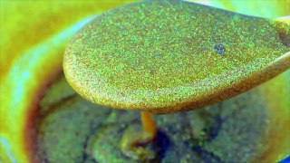 DIY How To Make Super Sparkle Glitter Golden Slime-0NB0ANE