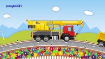 Trucks for kids. Crane Truck. Surprise Eggs. Learn Sweets, Candies. Video for children.-muvrM88