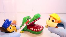 Paw Patrol Games Crocodile Dentist Challenge Game with Surprise Toys Kids Videos-as4gF0V-B