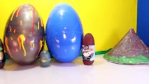 Giant DINOSAUR EGGS Surprise Toy Dinosaurs Jurassic World Toys, Volcano Egg, Dino Dig Videos-2HA