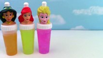 Disney Princess SLIME Surprise Toys Slime Clay Ice Cream Popsicle Molds Frozen Elsa Rainbow Colors-gJGQ