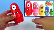 Yo Gabba Gabba Stacking Cups! Learn Colors Nesting Dolls Dinosaur with Surprise Toys ToyBoxMagic-K0cIY