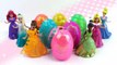 Play Doh Sparkle Disney Princess Dresses Surprise Eggs Magiclip Clay Modelling for Kids-Ty