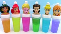 Disney Princess SLIME Surprise Toys Slime Clay Ice Cream Popsicle Molds Frozen Elsa Rainbow Colors-gJGQWt