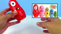 Yo Gabba Gabba Stacking Cups! Learn Colors Nesting Dolls Dinosaur with Surprise Toys ToyBoxMagic-K0cIYij