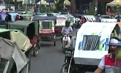 Demo Pengemudi Becak Motor Tolak Angkutan “Online”