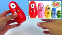 Yo Gabba Gabba Stacking Cups! Learn Colors Nesting Dolls Dinosaur with Surprise Toys ToyBoxMagic-K0cIYi