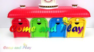 Learn Colors Tayo the Little Bus Squishy Balls Garage Playset Surprise Toys Chocolate Candy Play Doh-ENuuI