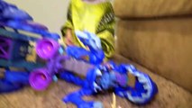 Giant Size GODZILLA vs Ultra T-Rex DINOSAUR in Giant Hatching Surprise Egg Kids   Toys-B-o0vxx