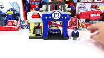 NEW TRANSFORMERS RESCUE BOTS EPISODE GRIFFIN ROCK POLICE STATION GARAGE AND CHASE THE POLICE BOT-A