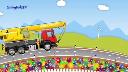 Trucks cartoon for children Surprise Eggs Learn fruits and vegetables Compilation video for kids-ursX_