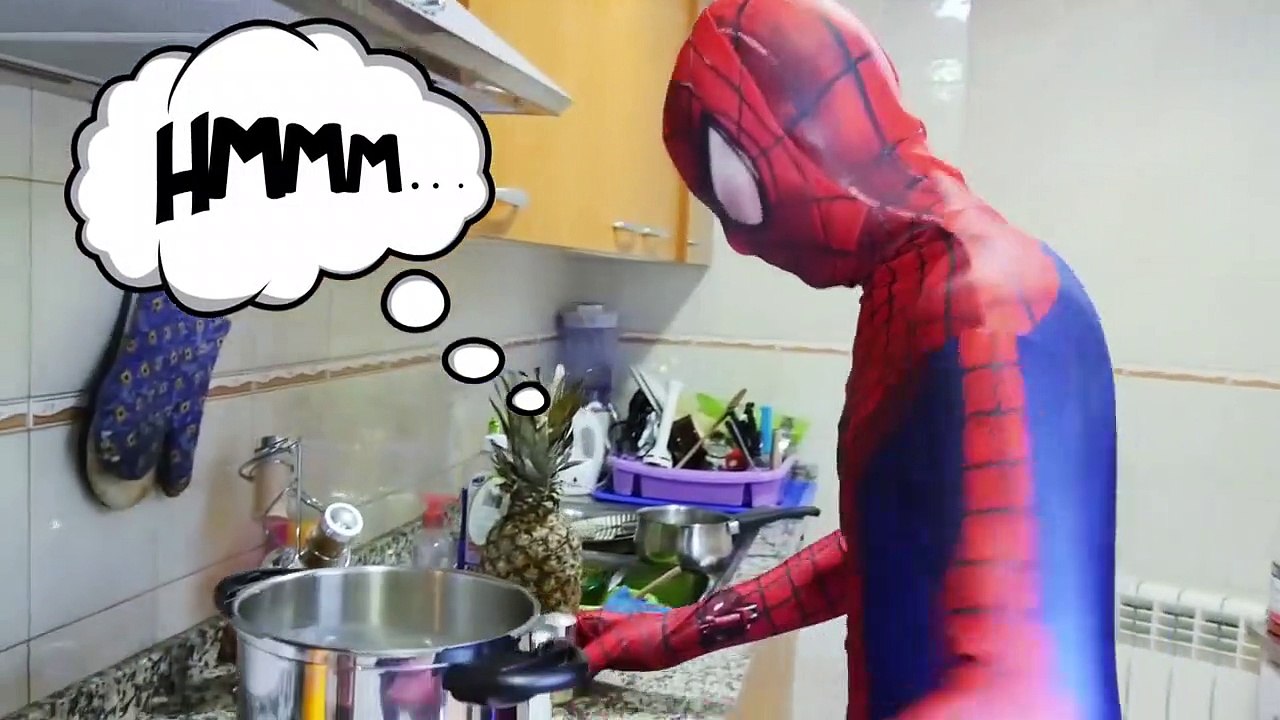 Spiderman vs Frozen Elsa & Joker Pranks w_ Princess Eats Snake & Funny Superheroes-zamef