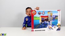 HD Fireman Sam Ocean Rescue Centre Playset Toys Unboxing And Playing Fun With Ckn Toys-uGrow7