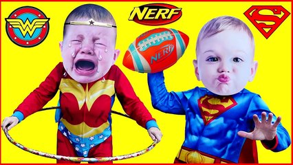 ALL STAR SPORTS Crying Babies Superheroes in Real Life CRYING BABY Compilation with Superman Batman-zFgv38