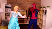 Frozen Elsa & Spiderman TRAPPED BY MALEFICENT! w_ Joker Anna Rapunzel Catwoman! Superhero Fun-Ss