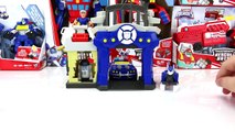NEW TRANSFORMERS RESCUE BOTS EPISODE GRIFFIN ROCK POLICE STATION GARAGE AND CHASE THE POLICE BOT-A