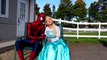 Spiderman EVIL SURPRISE! w_ Frozen Elsa Maleficent Joker Girl Spidergirl Ariel! Superheroes IRL  -)-47MkARi