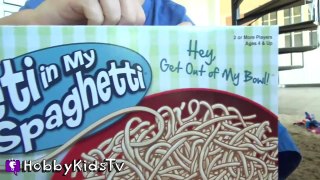 Yeti in My Spaghetti! GAME TIME with HobbyFamily. Get Out of My Bowl Hobby