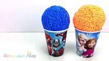 Super Surprise Play Foam Balls Surprise Toys Disney Kinder Joy Learn Colors Numbers Play Doh Ducks-V