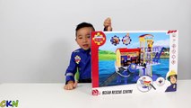 HD Fireman Sam Ocean Rescue Centre Playset Toys Unboxing And Playing Fun With Ckn Toys-uGr