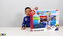 HD Fireman Sam Ocean Rescue Centre Playset Toys Unboxing And Playing Fun With Ckn Toys-uGrow