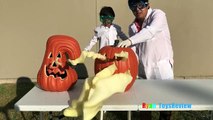 OOZING PUMPKIN Halloween Fun and Easy Science Experiments For Kids to do at Home Elephant Toot