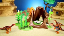 Playmobil Dinosaurs Deinonychus and Velociraptors Toys For Kids Building Set Build Review-w2