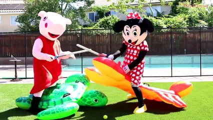 PEPPA PIG KIDNAPPED by BLACK SPIDERMAN w_ Minnie Mouse & Chase - Funny Real Life Superhero Movie-zXP