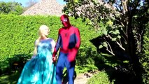 EVIL ELSA & Spiderman vs Frozen Elsa & Spiderman! w_ Bad Baby Joker Maleficent Spidergirl & Candy!-cih3z9ZLN
