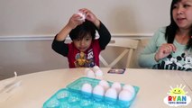 EGGED ON Egg Roulette Challenge Family Fun Game for Kids! Gross Messy Real Food Eggs Surprise Toys-wN6D8