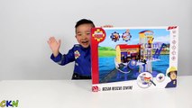 HD Fireman Sam Ocean Rescue Centre Playset Toys Unboxing And Playing Fun With Ckn Toys-uG