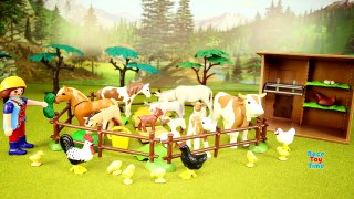 PLAYMOBIL Country Farm Animals Pen and Hen House Building Set Build Review-dGplr