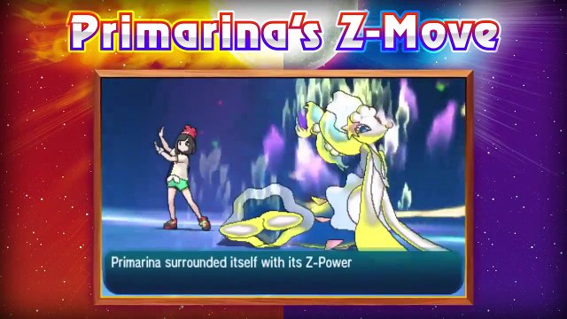 Pokemon Sun and Moon - Starter Pokémon Z-Moves and Ultra Beast
