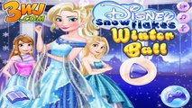 Disney Snowflakes Winter Ball - Princess Elsa Anna and Rapunzel Dress Up Games
