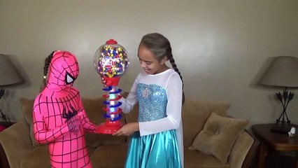 BABY Pink SpiderGirl & BABY Frozen Elsa Milk Bottle! w_ Paw Patrol Chase & Olaf Fun Superheroes IRL-0LfPljcJS