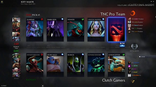 TNC vs Clutch Losers Match Kiev Major 2017 SEA Highlights Dota 2_1