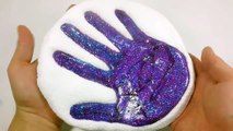 How To Make Glitter Galaxy Colours Mix Slime Learn the Recipe DIY PomPom 반짝이 갤럭시 액체괴물 만들기