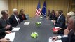 EU-US Mike Pence receives Federica Mogherini in Brussels_Tusk receives Mik