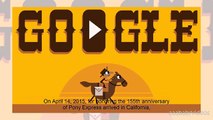 Pony Express 155th Anniversary Game 89/100 - Interactive & Animated Google Doodle Best Score