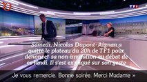 Présidentielle : Nicolas Dupont-Aignan explique pourquoi il a quitté le plateau de TF1