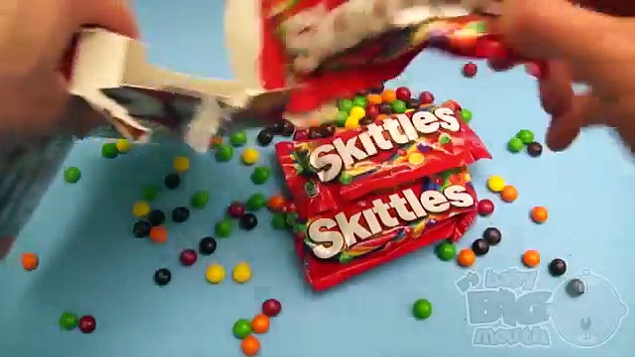 New Learn Colours with a Surprise Egg and a Skittles Rainbow! Part 16