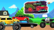 Haunted House Monster Truck - Haunted House Monster Truck | War Begin | Scary Cars | Episode 12