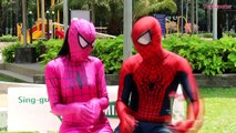Joker Kidnaps Baby from Pink Spidergirl w_ Spiderman - Fun Superheroes Mov