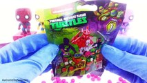 DIY Cubeez Power Rangers Play-Doh Dippin Dots Skittles M&Ms Toy Surprise Eggs Learn Color