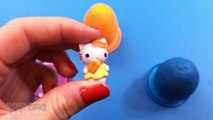 Learn Colors Play Doh Surprise Eggs Spiderman Shopkins Cars 2 Hello Kitty