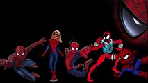 Finger Family Song Nursery Rhyme & Spiderman Hulk Sam Flynn Tron Legacy Superheroes Fun