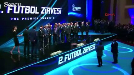 Cumhurbaşkanı Erdoğan ve kulüp başkanlarından renkli görüntüler