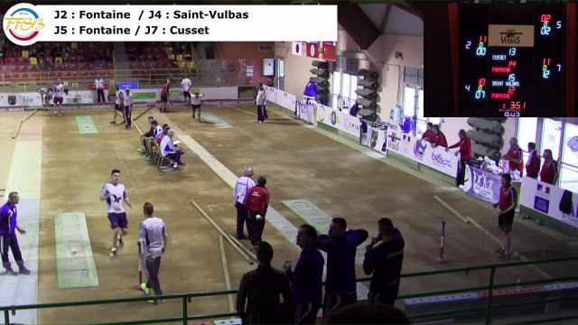 Troisième tour, tir rapide en double, finales EF et N3, France Clubs, Sport Boules, Saint-Vulbas 2017