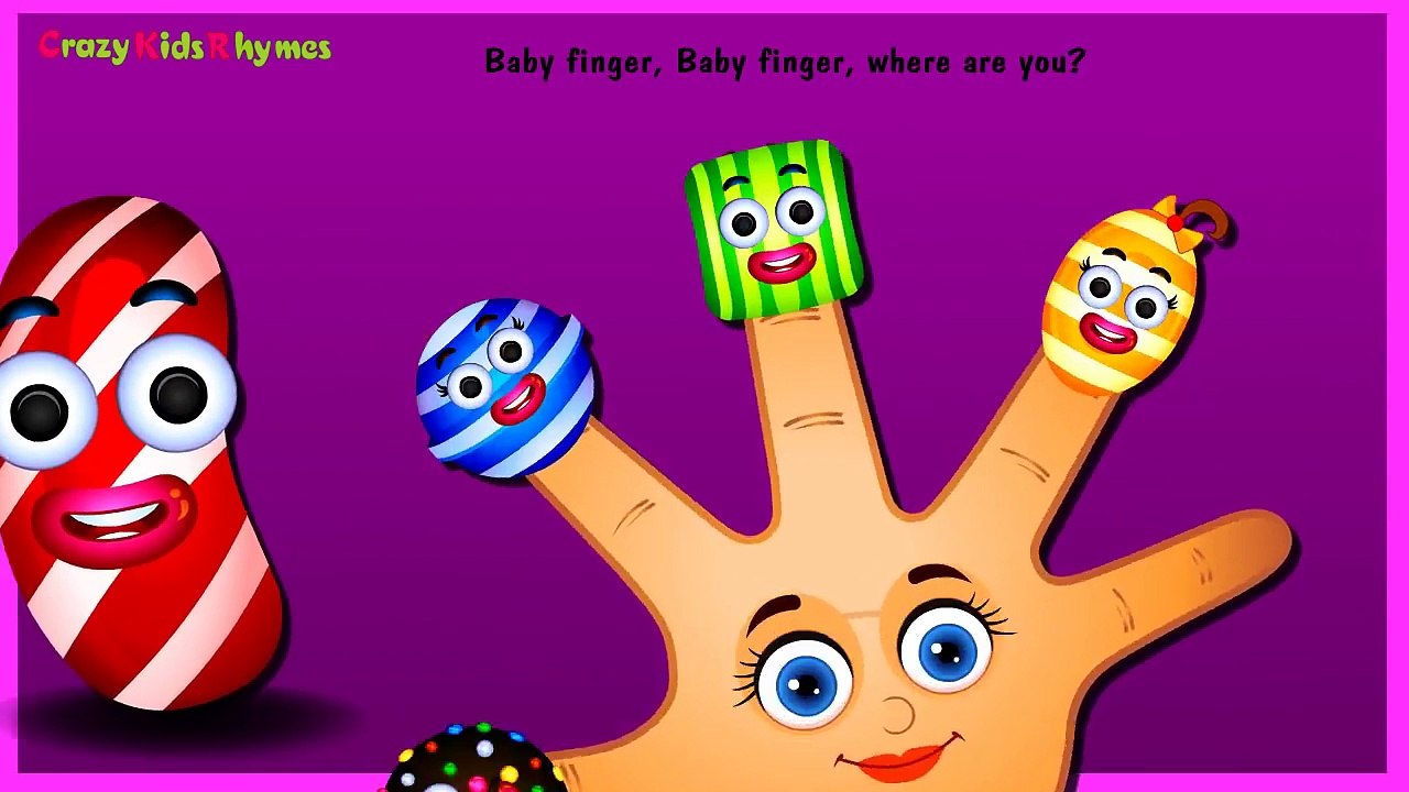 Candy Finger Family ☻ Daddy Finger Song For Kids 3D - Daddy Finger Nursery Rhymes Collecti